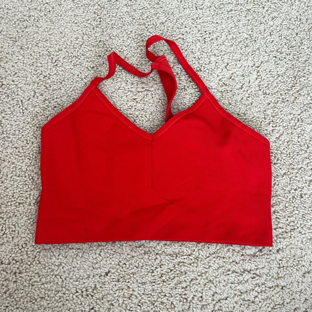 Orange cute sports bra